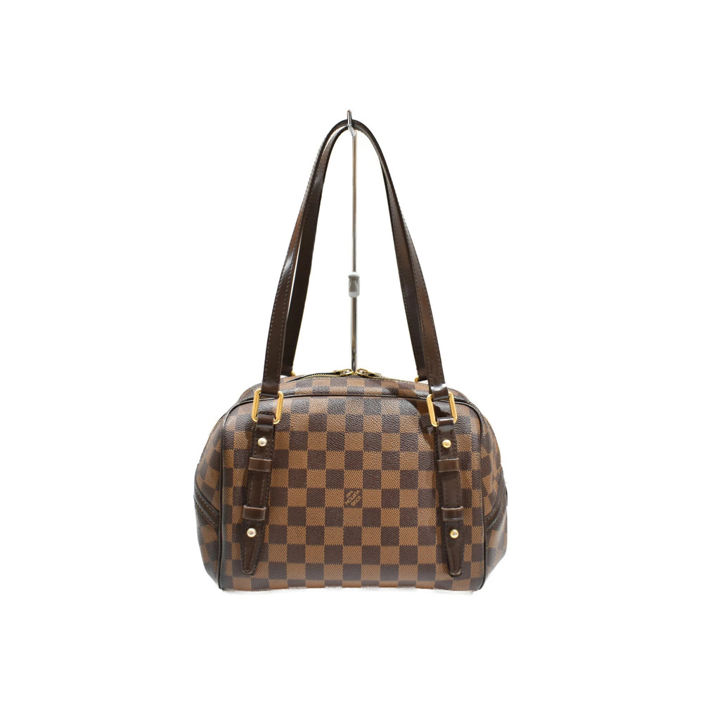 Louis Vuitton Rivington Shoulder Bag Brown Ebene 2way Canvas Damier